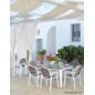 Conjunto de jardín comedor Alloro 8 Extensible de Nardi
