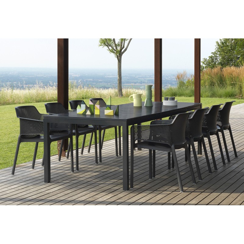 Conjunto de jardín comedor Net 8 Extensible de Nardi