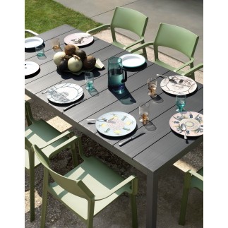 Conjunto de Jardin comedor Trill 8 Extensible de Nardi