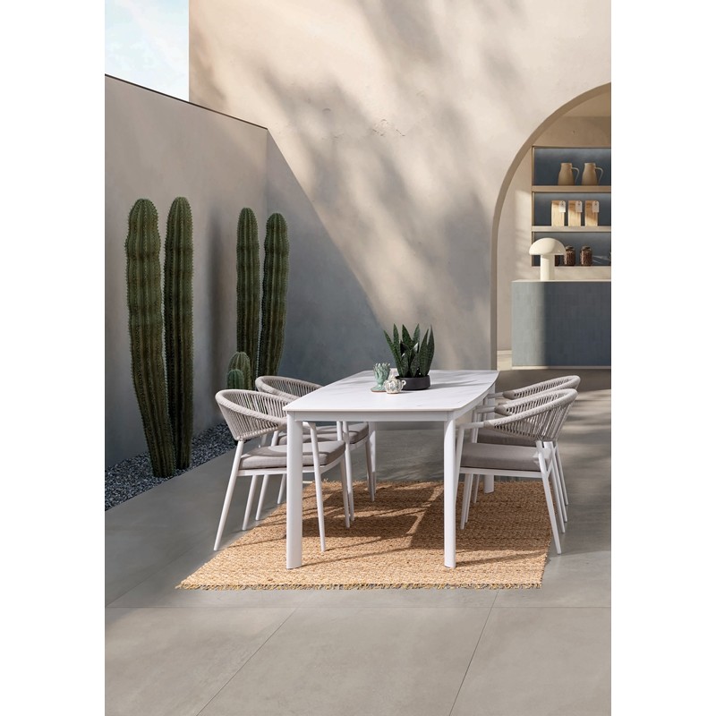 CONJUNTO COMEDOR MILLOR BLANCO DE BIZZOTTO CONJUNTO COMEDOR MILLOR BLANCO DE BIZZOTTO