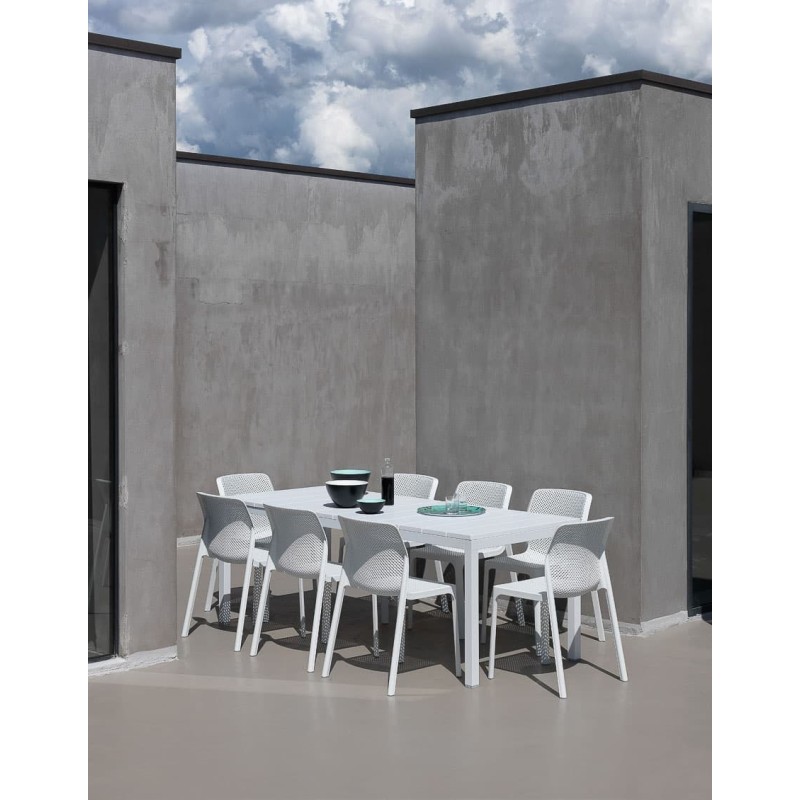 Conjunto de jardín comedor Bit 8 Extensible de Nardi
