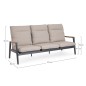 SOFA MIGUEL 3 PL DE BIZZOTTO SOFA MIGUEL 3 PL DE BIZZOTTO