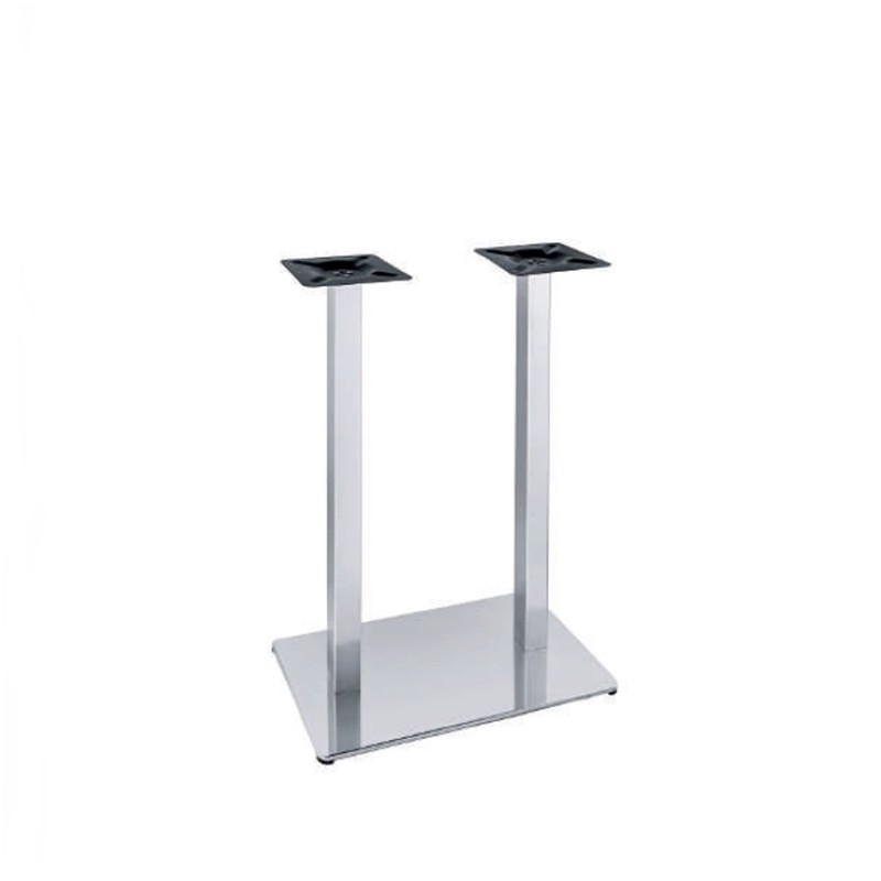 BASE RECTANGULAR DOBLE ALTA INOX