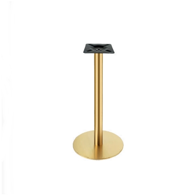 BASE REDONDA ALTA ORO INOX