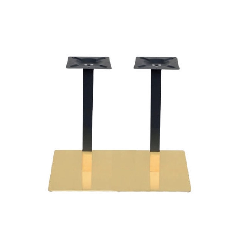 BASE RECTANGULAR DOBLE NEGRO/ ORO